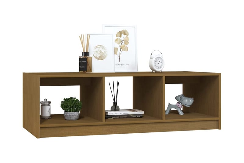 Soffbord honungbrun 110x50x34 cm massiv furu - Brun - Möbler - Bord & matgrupper - Soffbord