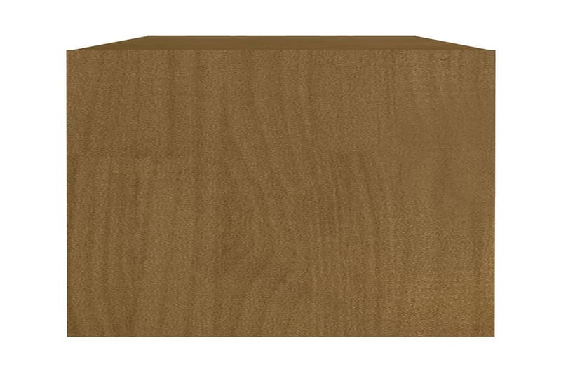 Soffbord honungbrun 110x50x34 cm massiv furu - Brun - Soffbord