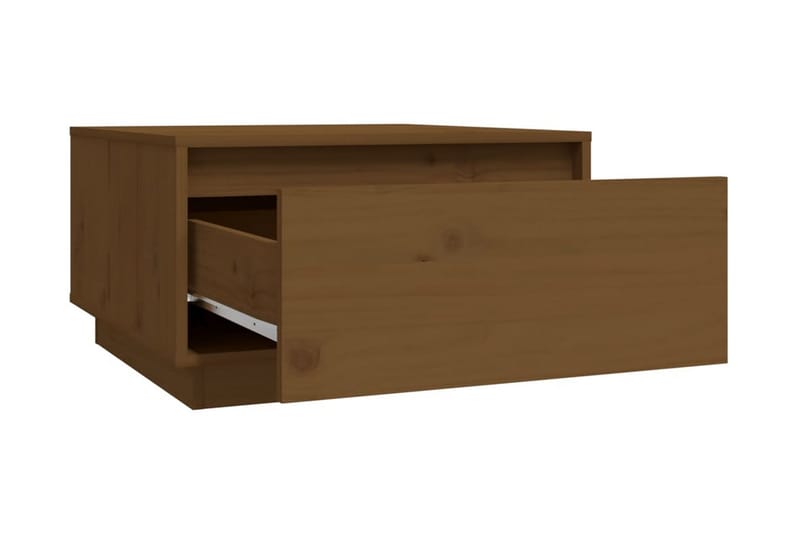 Soffbord honungsbrun 55x56x32 cm massiv furu - Brun - Möbler - Bord & matgrupper - Soffbord