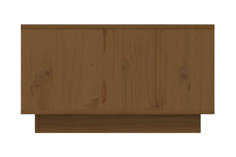 Soffbord honungsbrun 55x56x32 cm massiv furu - Brun - Soffbord
