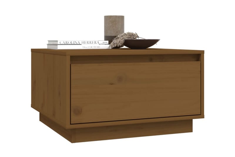 Soffbord honungsbrun 55x56x32 cm massiv furu - Brun - Möbler - Bord & matgrupper - Soffbord