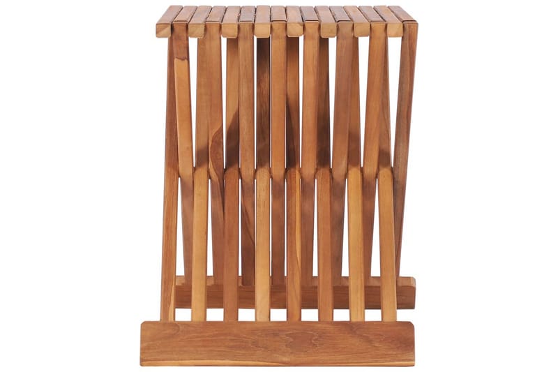 Hopfällbar pall 40x32x45 cm massiv teak - Brun - Möbler - Bord & matgrupper - Soffbord