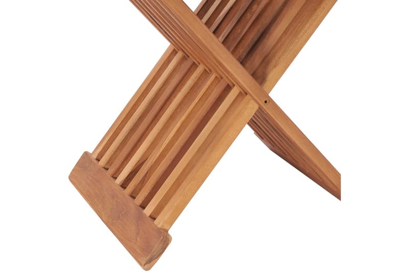 Hopfällbar pall 40x32x45 cm massiv teak - Brun - Möbler - Bord & matgrupper - Soffbord