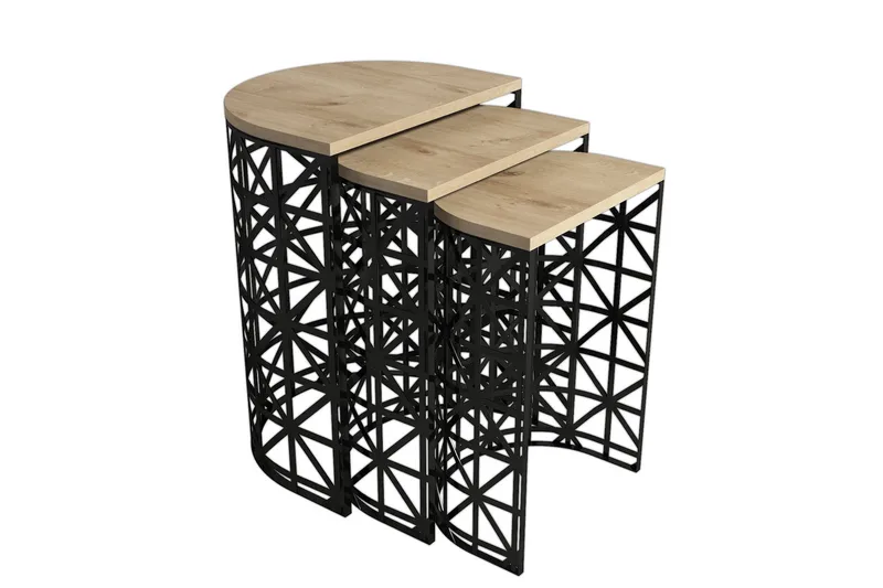 Hovdane Satsbord 46 cm Halvcirkel 3 Bord, undefined