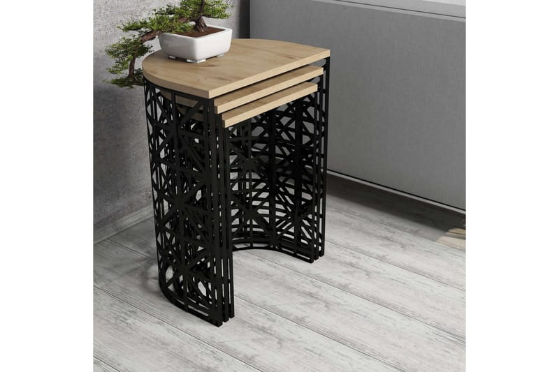 Hovdane Satsbord 46 cm Halvcirkel 3 Bord - Möbler - Bord & matgrupper - Soffbord