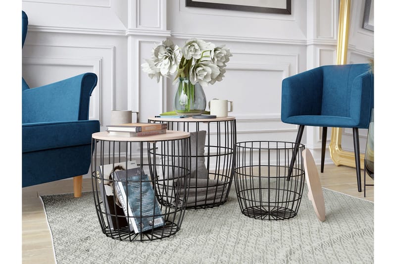 Howig Satsbord - Svart/Natur - Möbler - Bord & matgrupper - Soffbord