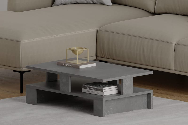 Huesca Soffbord 80x27,5x80 cm - Grå - Möbler - Bord & matgrupper - Soffbord