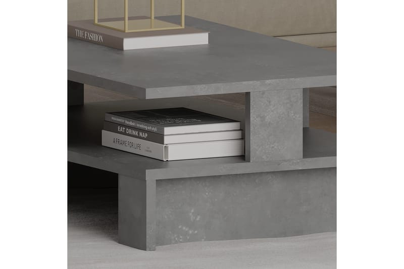 Huesca Soffbord 80x27,5x80 cm - Grå - Möbler - Bord & matgrupper - Soffbord