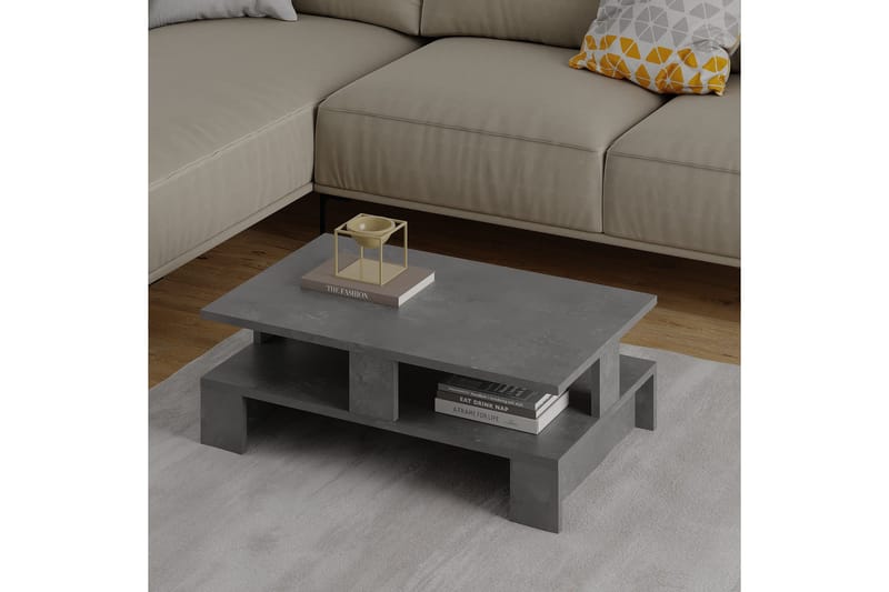 Huesca Soffbord 80x27,5x80 cm - Grå - Möbler - Bord & matgrupper - Soffbord