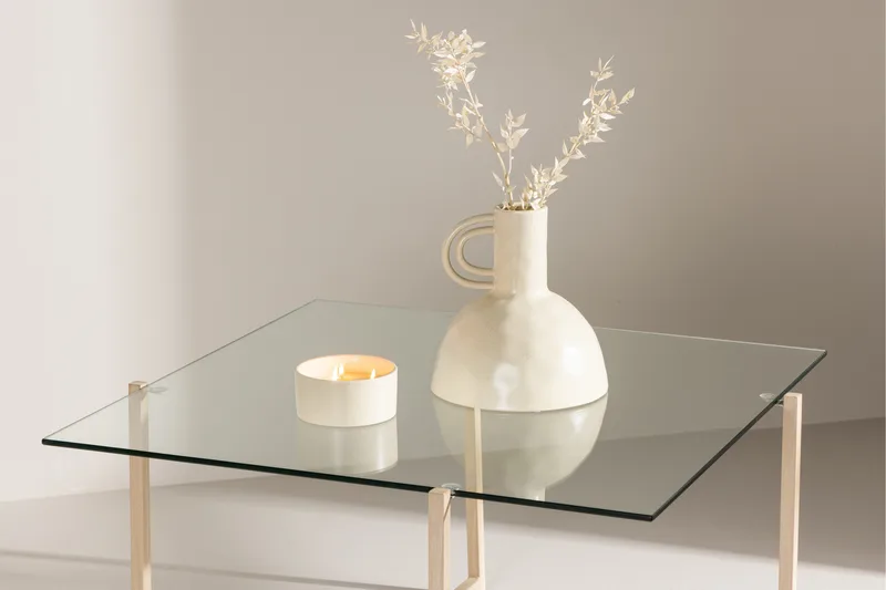 Hybrid Soffbord 80x80 cm - Transparent - Möbler - Bord & matgrupper - Soffbord