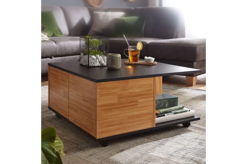 Hyland Soffbord 70 cm - Svart - Möbler - Bord & matgrupper - Soffbord - Soffbord med hjul