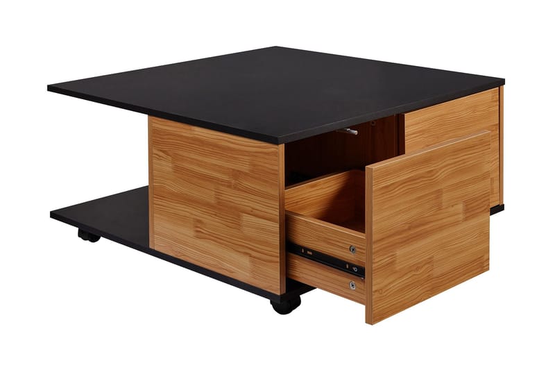 Hyland Soffbord 70 cm - Svart - Möbler - Bord & matgrupper - Soffbord - Soffbord med hjul