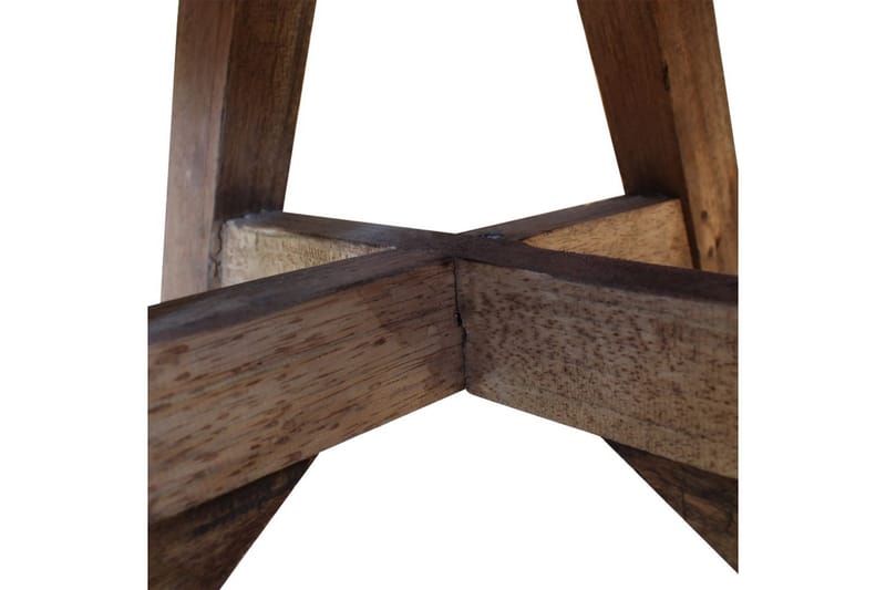 Soffbord i massivt återvunnet trä 60x45 cm vit - Vit - Soffbord