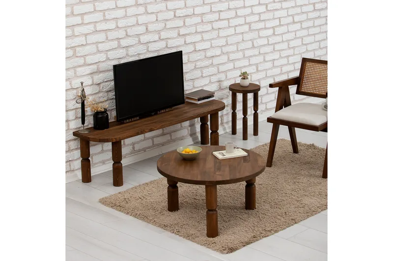 Ida Soffbord 60 cm - Valnöt - Möbler - Bord & matgrupper - Soffbord