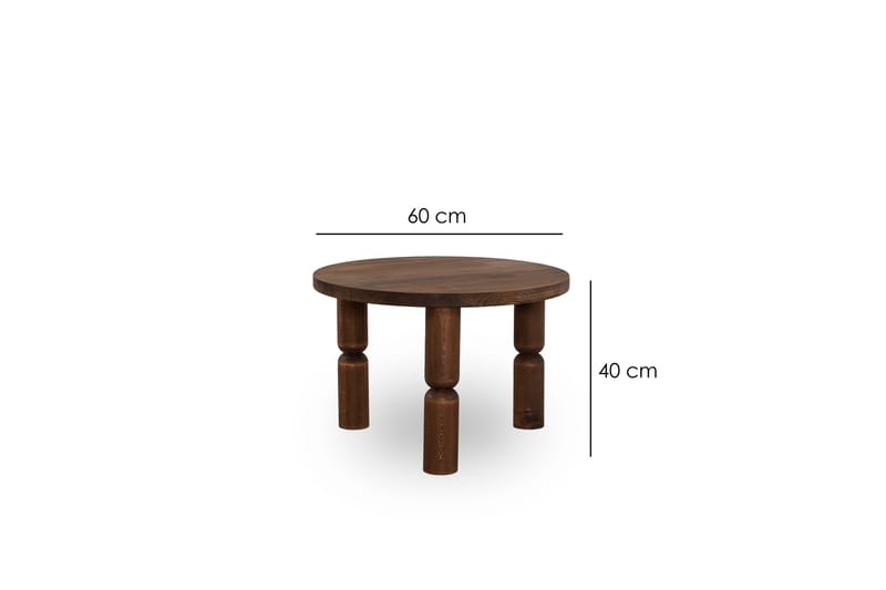 Ida Soffbord 60 cm - Valnöt - Möbler - Bord & matgrupper - Soffbord