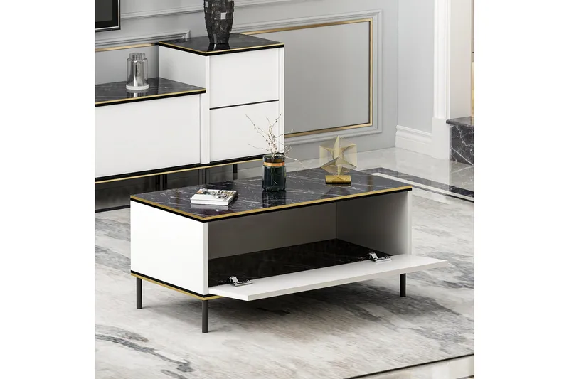 Imaj Soffbord 90 cm - Vit - Möbler - Bord & matgrupper - Soffbord