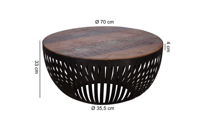 Ireene Soffbord 70 cm - Flerfärgad - Möbler - Bord & matgrupper - Soffbord