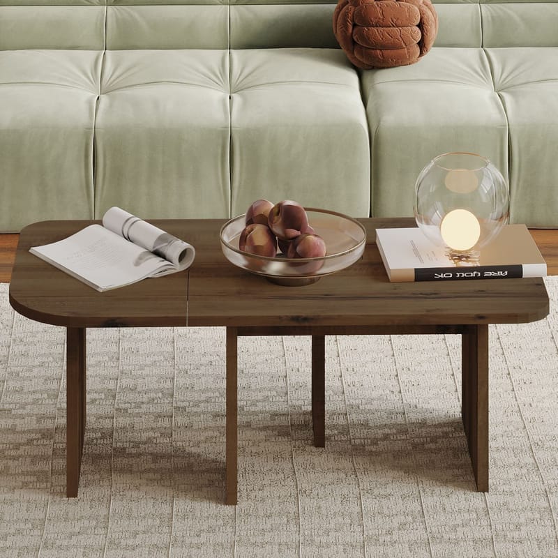 Iris Soffbordsset 90x35x45 cm - Antik valnöt - Möbler - Bord & matgrupper - Soffbord
