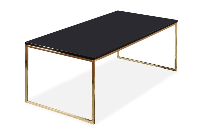 Jaise Soffbord 120 cm - Svart/Guld - Soffbord