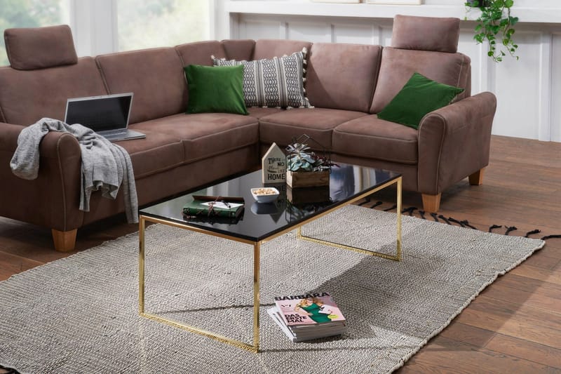 Jaise Soffbord 120 cm - Svart/Guld - Möbler - Bord & matgrupper - Soffbord