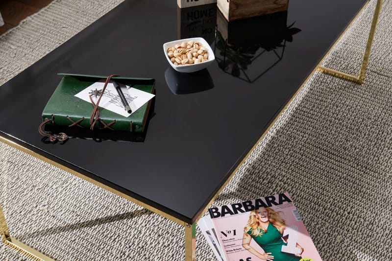 Jaise Soffbord 120 cm - Svart/Guld - Möbler - Bord & matgrupper - Soffbord