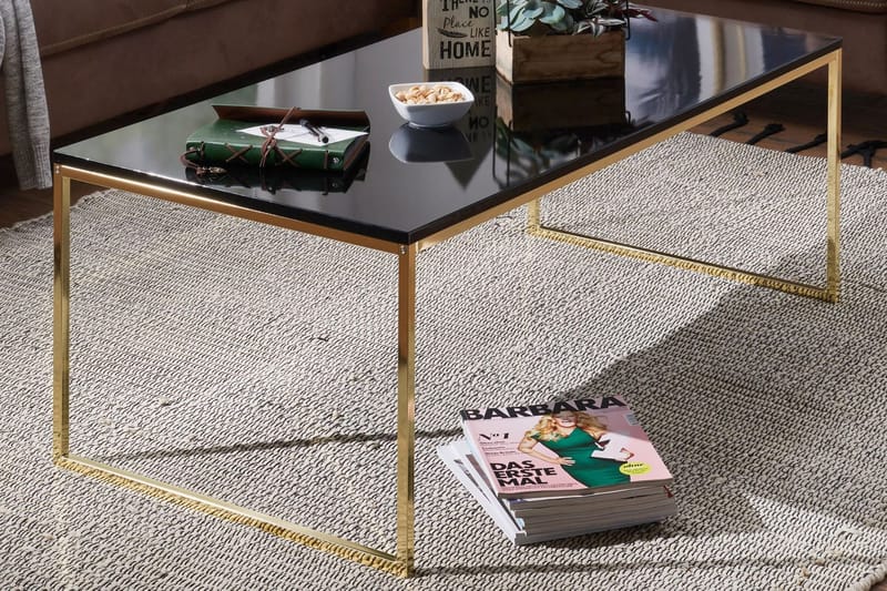 Jaise Soffbord 120 cm - Svart/Guld - Möbler - Bord & matgrupper - Soffbord