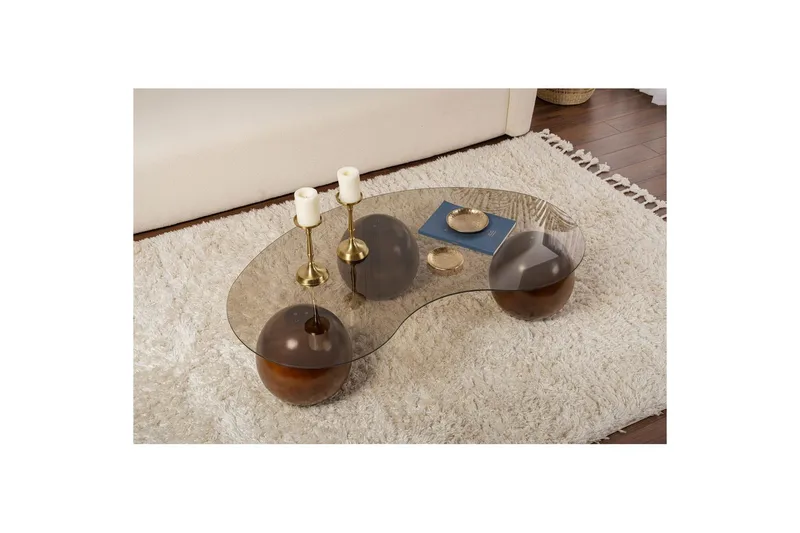 Soffbord Jaromere Valnöt / Bronse - Valnöt / Bronse - Möbler - Bord & matgrupper - Soffbord