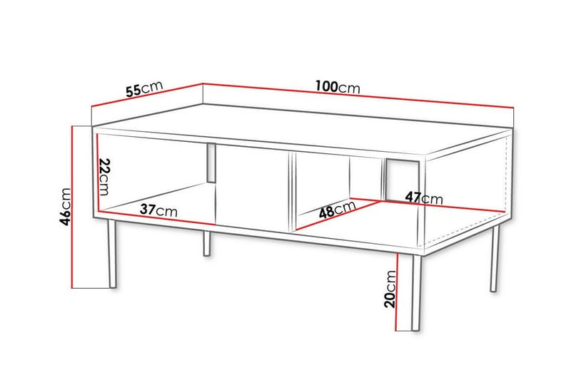 Juniskär Soffbord 55 cm - Brun - Möbler - Bord & matgrupper - Soffbord