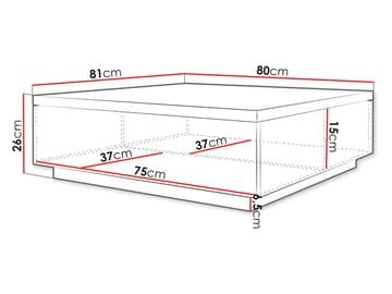 Juvik Soffbord 80 cm - svart - Möbler - Bord & matgrupper - Soffbord