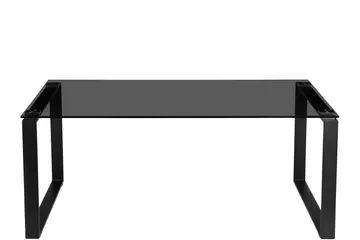 Kaedien Soffbord 110x70 cm Rektangulärt i Glas och Metall - Rökgrå - Möbler - Bord & matgrupper - Soffbord