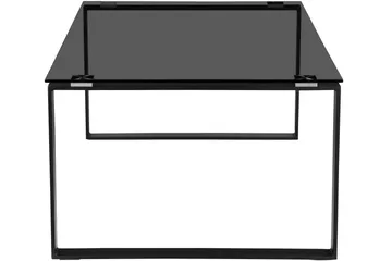 Kaedien Soffbord 110x70 cm Rektangulärt i Glas och Metall - Rökgrå - Möbler - Bord & matgrupper - Soffbord