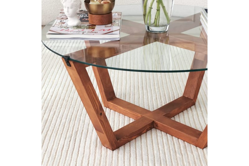 Kafrein Soffbord 75x35x75 cm - Brun - Möbler - Bord & matgrupper - Soffbord