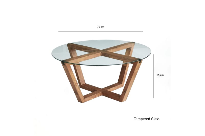 Kafrein Soffbord 75x35x75 cm - Brun - Möbler - Bord & matgrupper - Soffbord