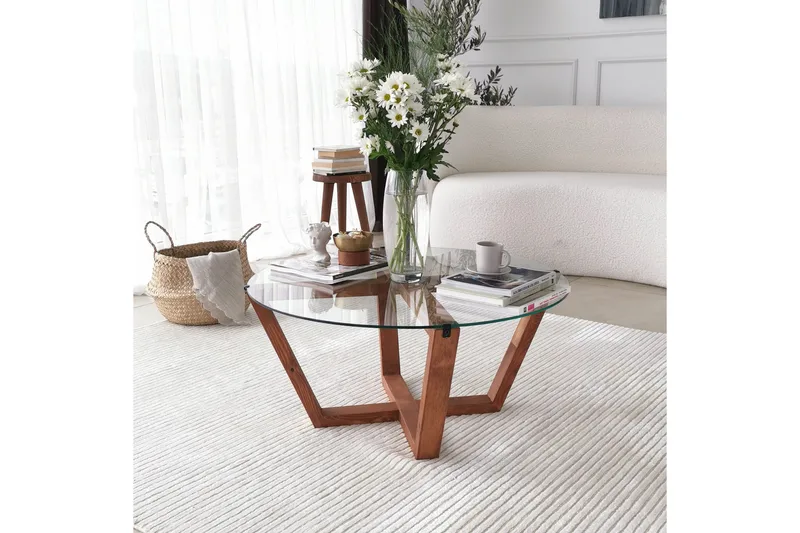 Kafrein Soffbord 75x35x75 cm - Brun - Möbler - Bord & matgrupper - Soffbord