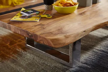 Kaiya Soffbord 115 cm - Akacia/krom - Möbler - Bord & matgrupper - Soffbord