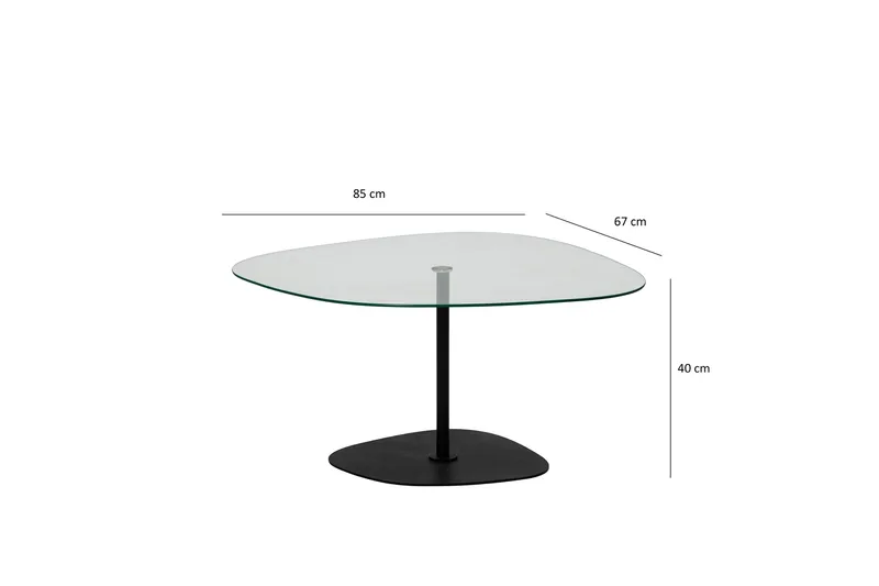 Karamea Soffbord 85 cm - Svart - Möbler - Bord & matgrupper - Soffbord