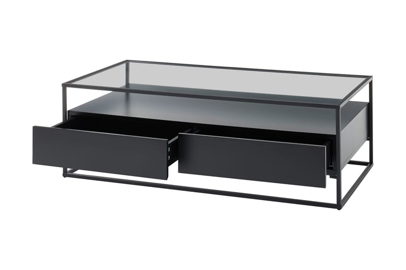 Karysma Soffbord 120 cm - Svart/Glas - Möbler - Bord & matgrupper - Soffbord