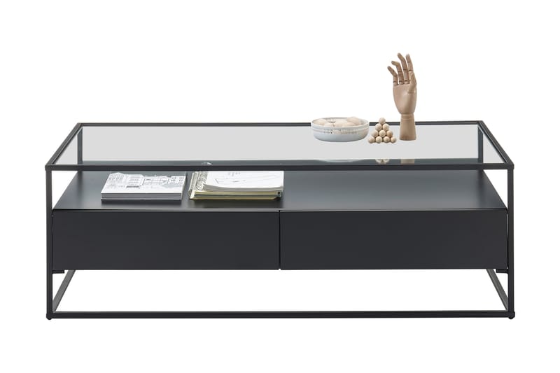 Karysma Soffbord 120 cm - Svart/Glas - Möbler - Bord & matgrupper - Soffbord