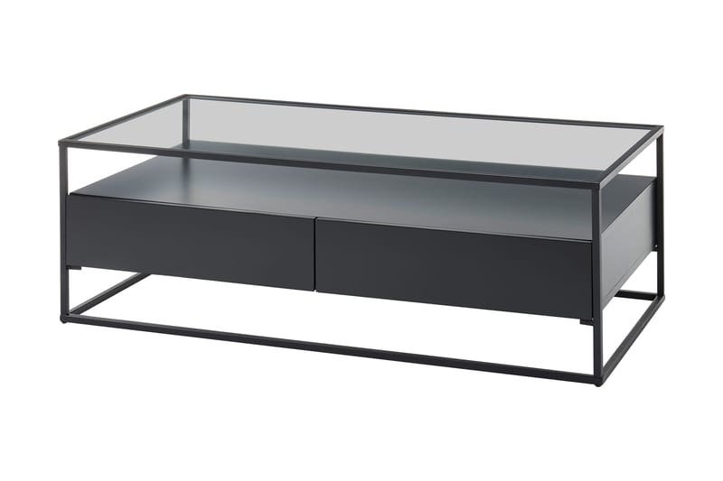 Karysma Soffbord 120 cm - Svart/Glas - Soffbord