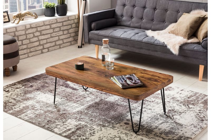 Katsura Soffbord 115 cm - Massivt Trä/Svart - Möbler - Bord & matgrupper - Soffbord