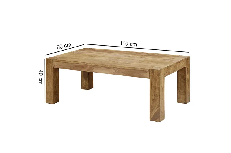 Kellaher Rektangulärt Soffbord i Akacia - Brun - Möbler - Bord & matgrupper - Soffbord