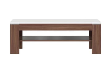 Keoisha Soffbord 120 cm med Förvaring Hylla - Valnötsbrun/Vit - Möbler - Bord & matgrupper - Soffbord
