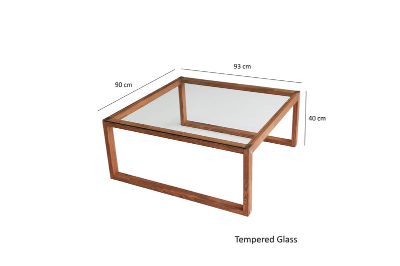 Kesgrold Soffbord 90x40x90 cm - Brun - Möbler - Bord & matgrupper - Soffbord
