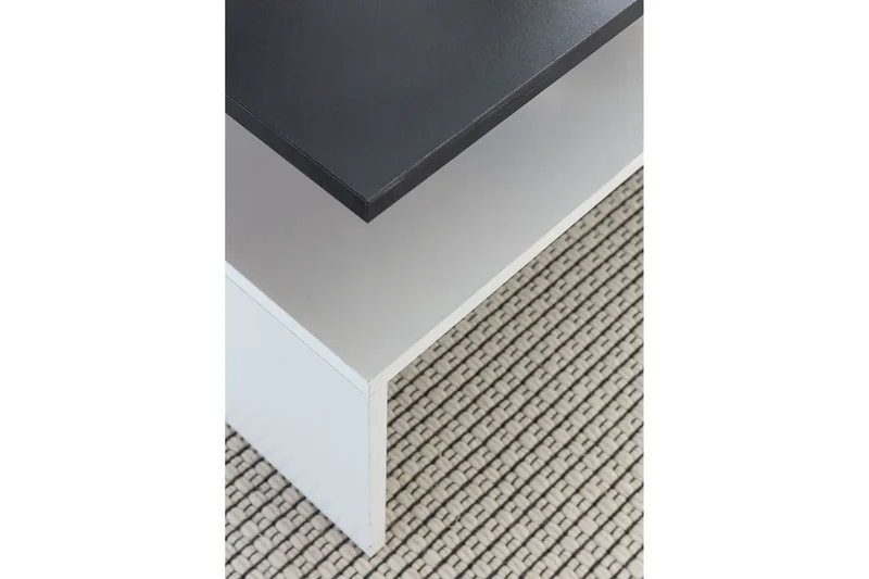 Ketchum Soffbord 90 cm med Förvaring Hylla - Svart/Vit - Möbler - Bord & matgrupper - Soffbord