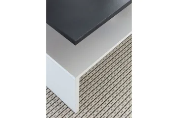 Ketchum Soffbord 90 cm med Förvaring Hylla - Svart/Vit - Möbler - Bord & matgrupper - Soffbord