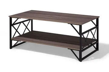 Kindertofte Soffbord 120 cm med Förvaring Hylla - Brungrå - Möbler - Bord & matgrupper - Soffbord