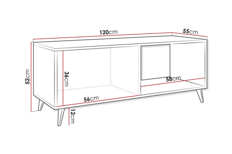 Kintore Soffbord 52 cm - Svart - Möbler - Bord & matgrupper - Soffbord