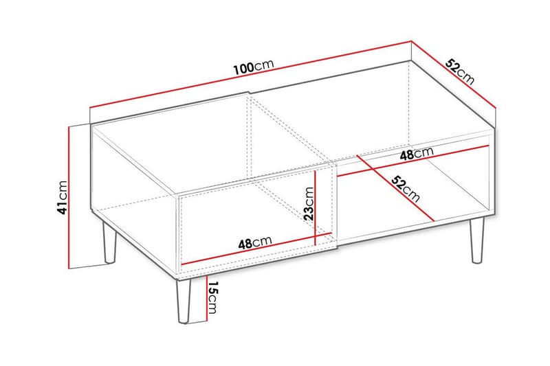 Kintore Soffbord 52 cm - Svart - Möbler - Bord & matgrupper - Soffbord