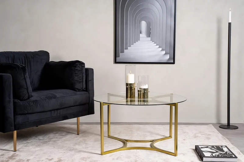 Kivik Soffbord Runt 75cm - Transparent - Möbler - Bord & matgrupper - Soffbord