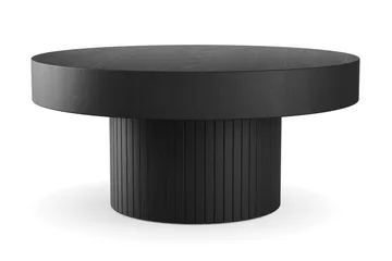 Kopparbo Soffbord 75 cm Runt Svart - Svartlaserad ek - Möbler - Bord & matgrupper - Soffbord